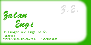 zalan engi business card